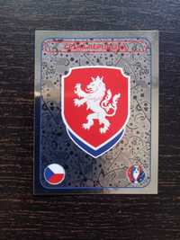 Cromo futebol Emblema Republic Checa(UEFA Euro France 2016)Panini