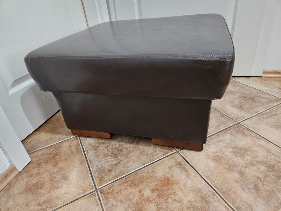 Pufa ekoskóra brazowa