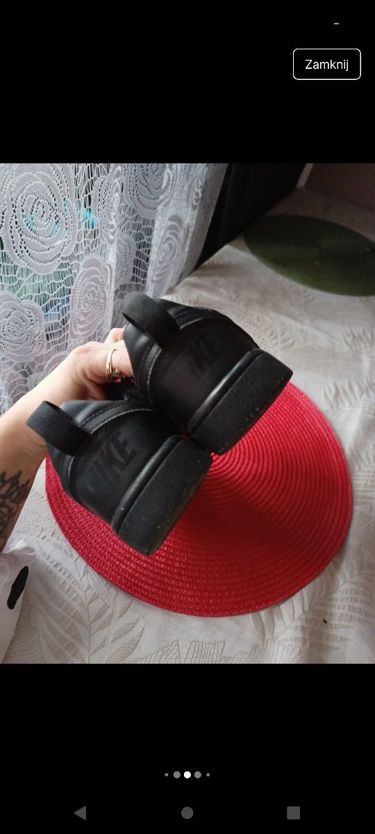 Nike czarne adidasy
