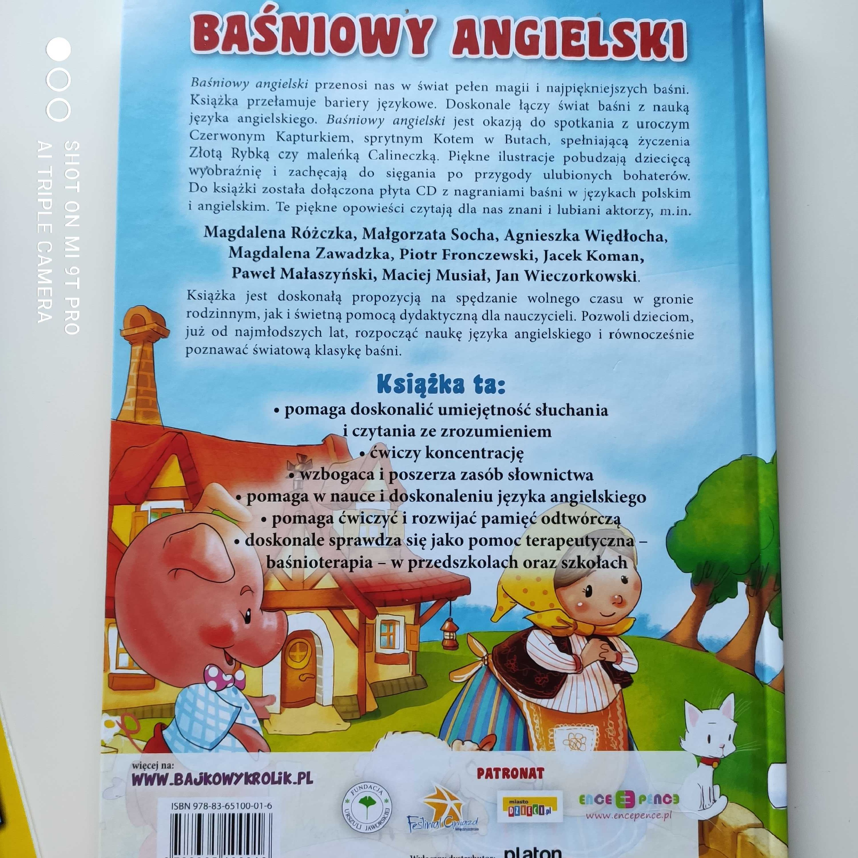 Nowy zestaw Baśniowy angielski z CD, obrazkowy słownik angielski szt 3