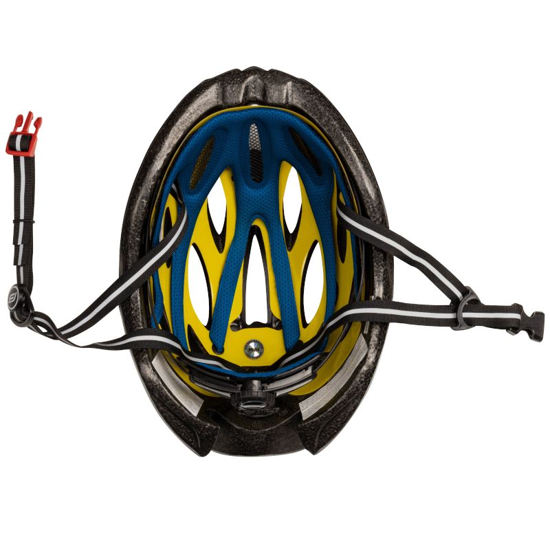 Kask Rowerowy Force Bull Hue Mips Czarno-Niebieski S/M