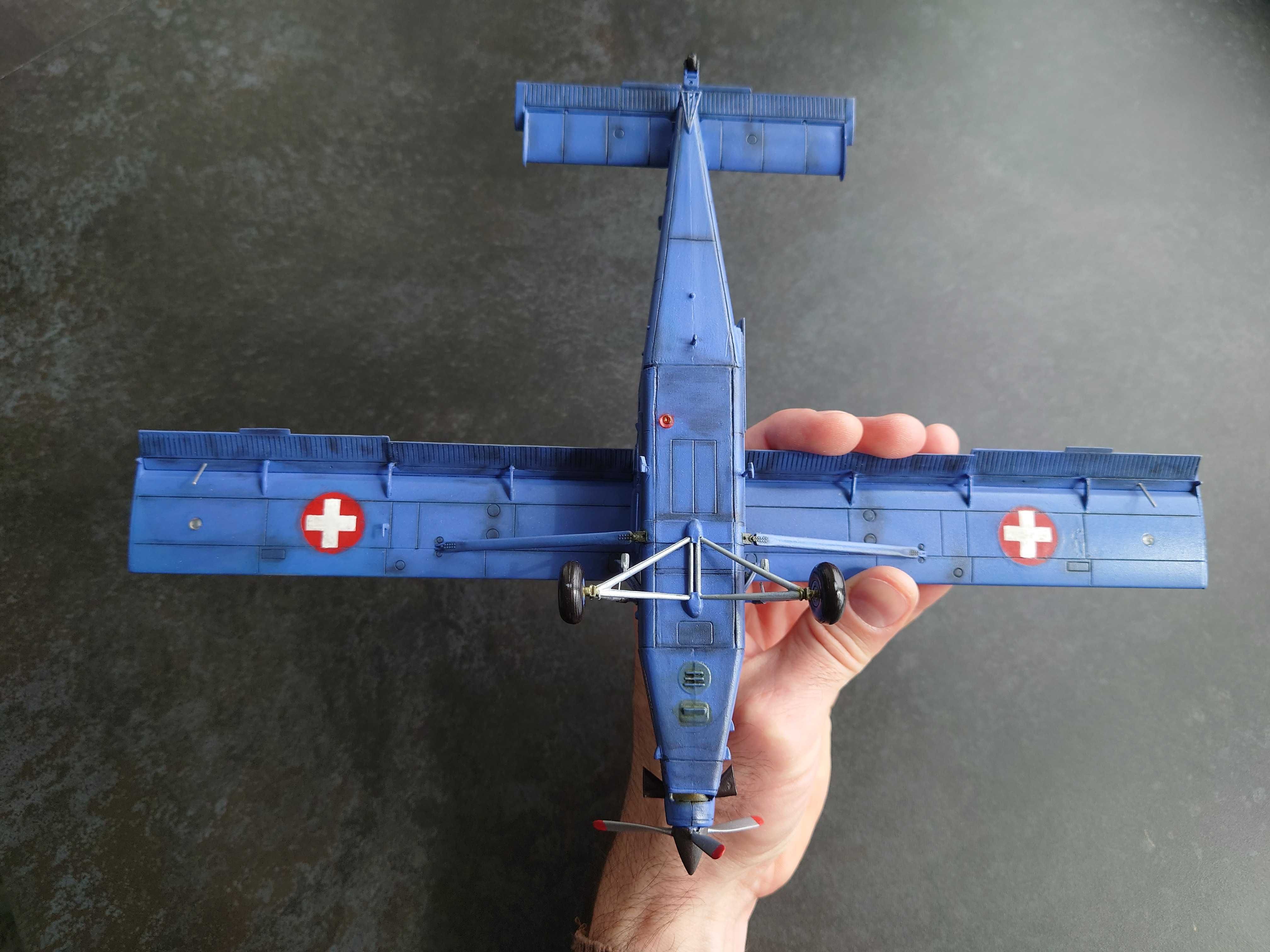 Сборная пластиковая модель самолета Pilatus Turbo Porter (1:48)