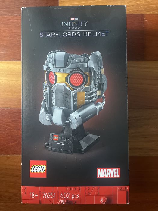 Lego Marvel Star Lord Helmet Ifinity saga Selado