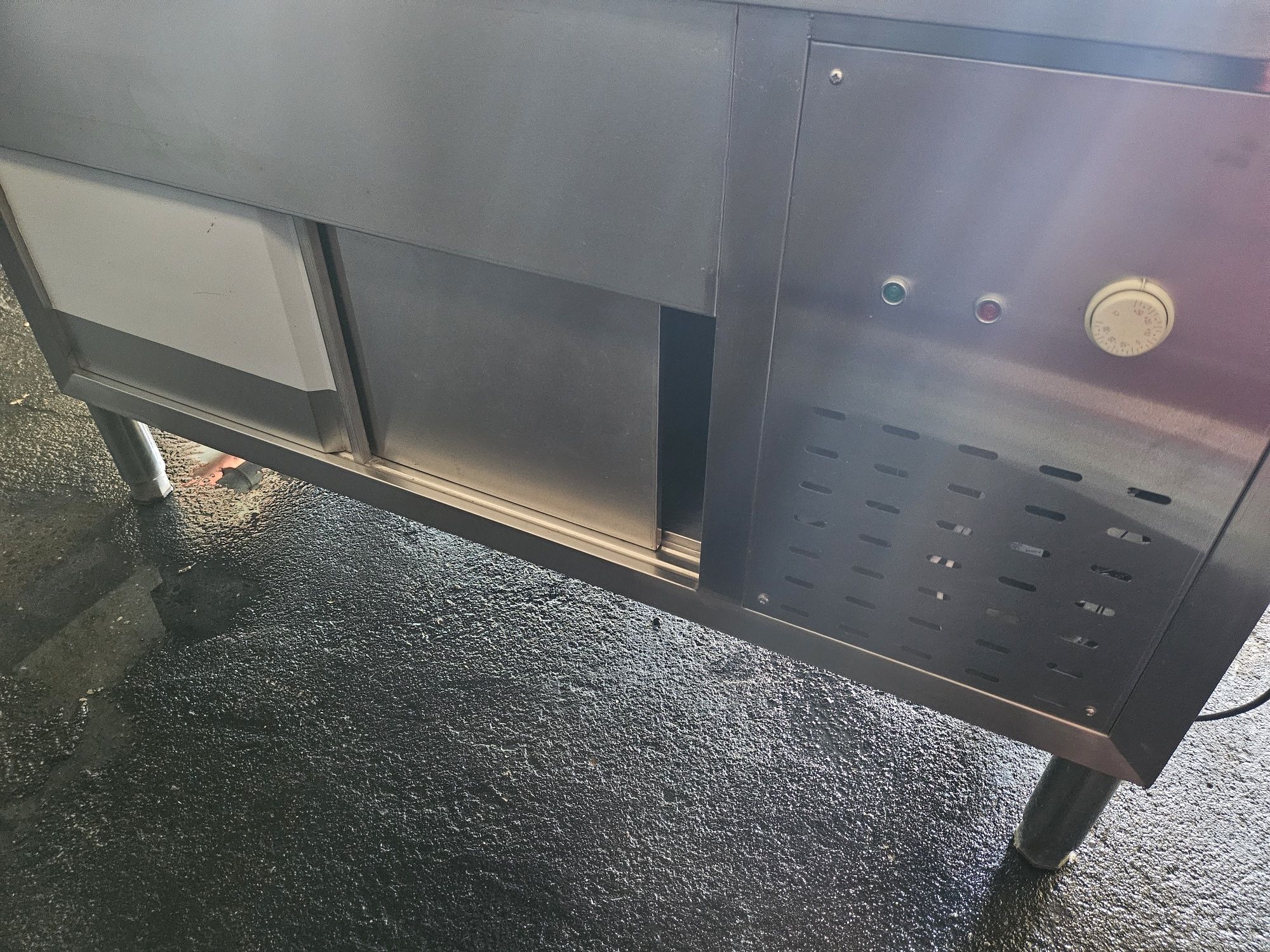 Bancada refrigerada com vitrine