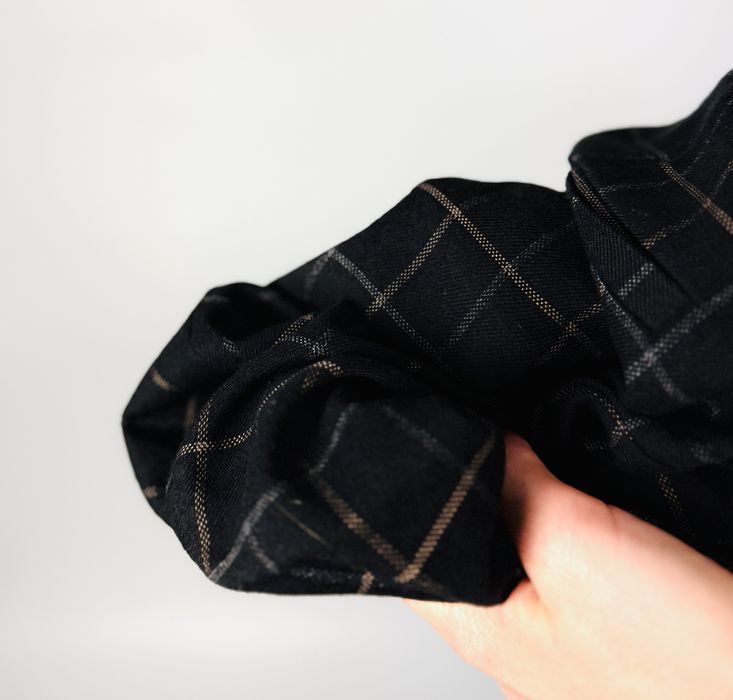 Czarne spodnie w kratkę S 36 Dunnes