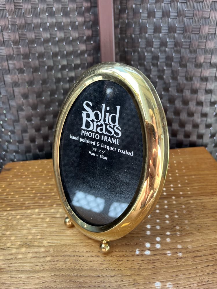 Ramka na zdjęcia fotki Solid Brass mosiądz antyk