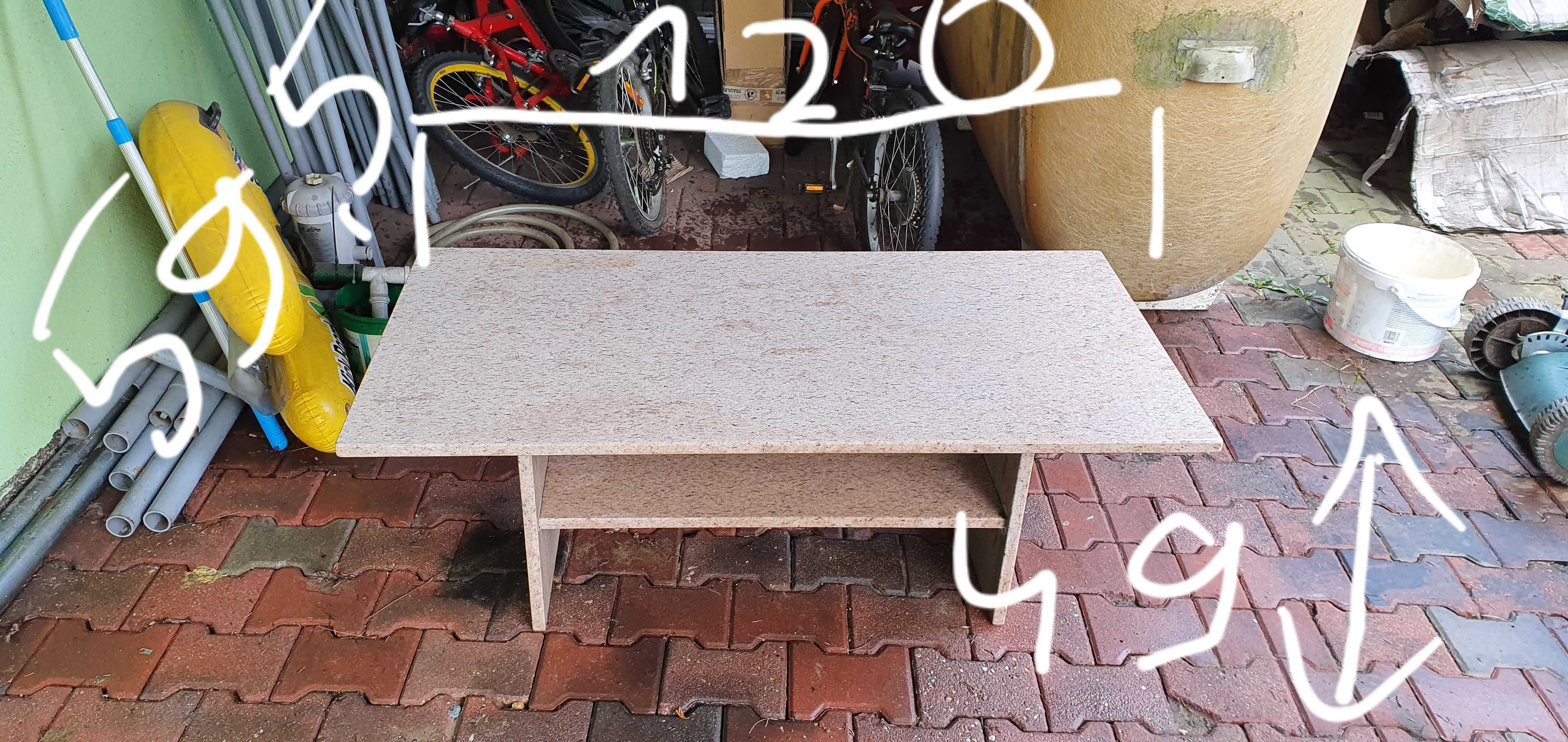Stół marmurowy 120cm solidny i ciężki