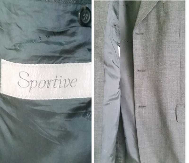 L-XL Vistula marynarka garnitur idealna czarna grafitowa  klasyczna