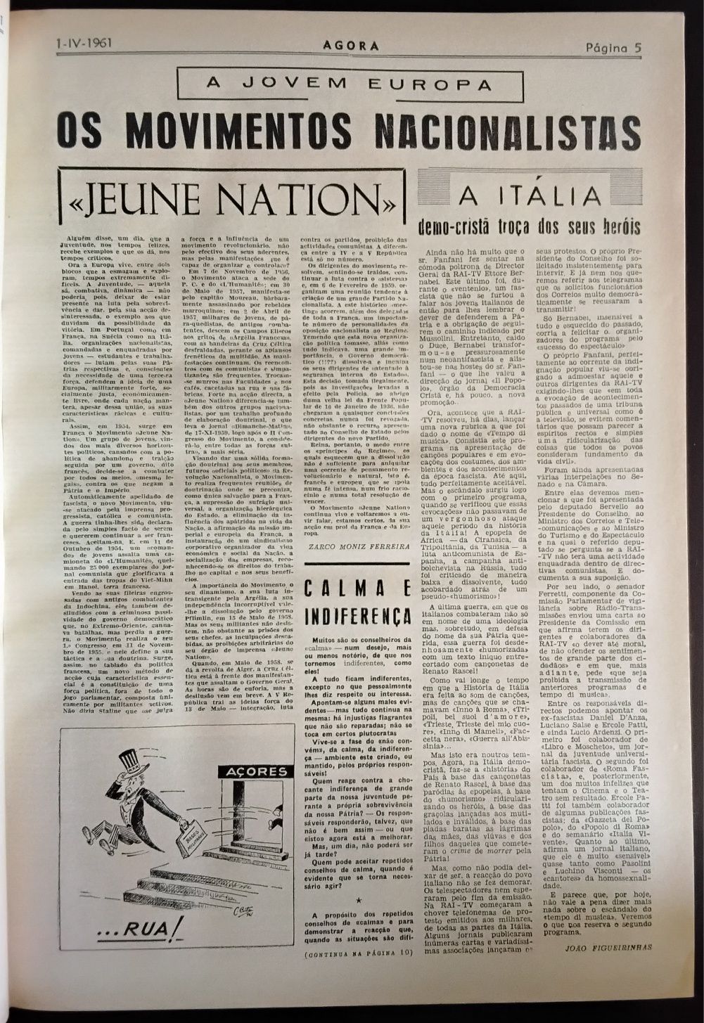 Semanário "Agora" encadernado, 1961 a 1966