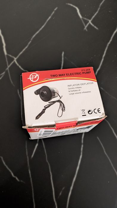 Bomba Elétrica 12V para Encher/Desenchar - Nova na Caixa