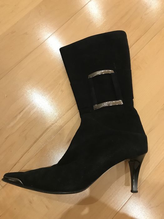 Сапоги женские межсезонные замшевые внутри из натуральной кожи Loriblu