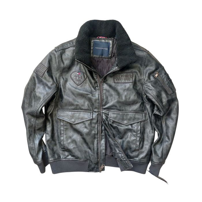 Tommy Hilfiger nowa kurtka męska sztuczna skóra r. L