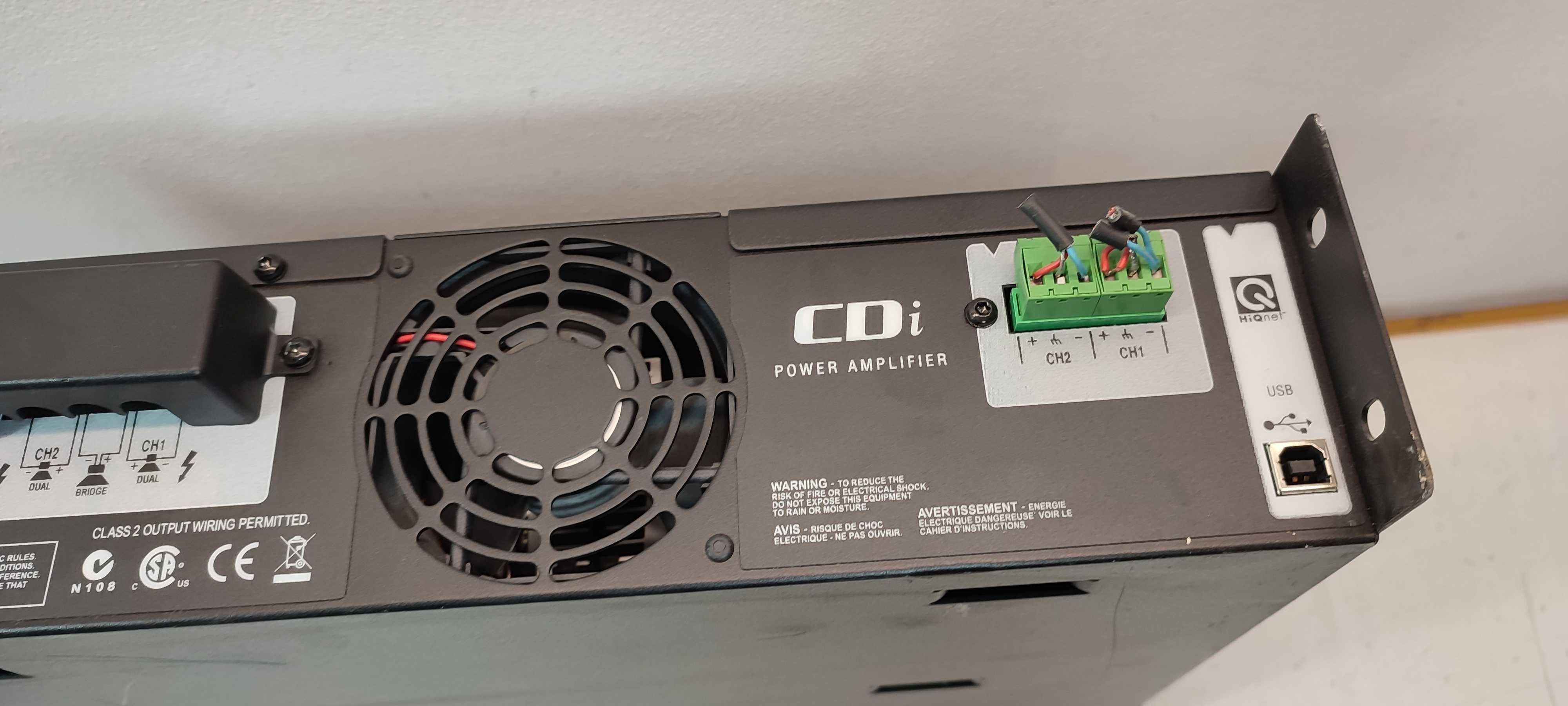 Dwukanałowy wzmacniacz mocy 70V/140V 500W CROWN CDi 1000