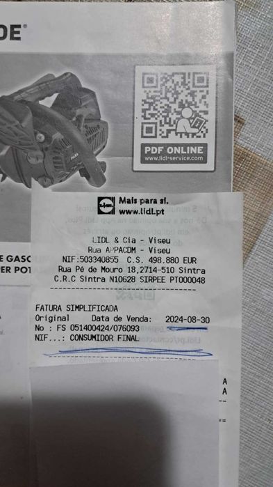 Motosserra podadora Parkside de gasolina - PBBPS 700 A1