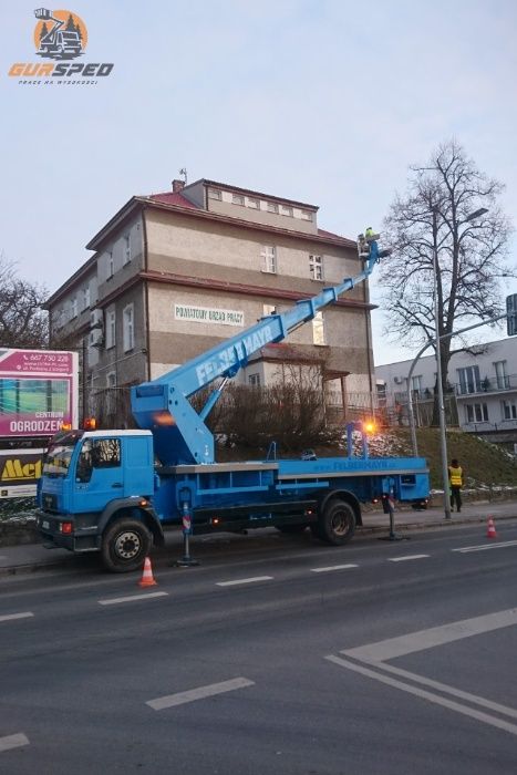 Wynajem Podnośnika Koszowego Stargard Okolice do 42m Zwyżka Podnosnik