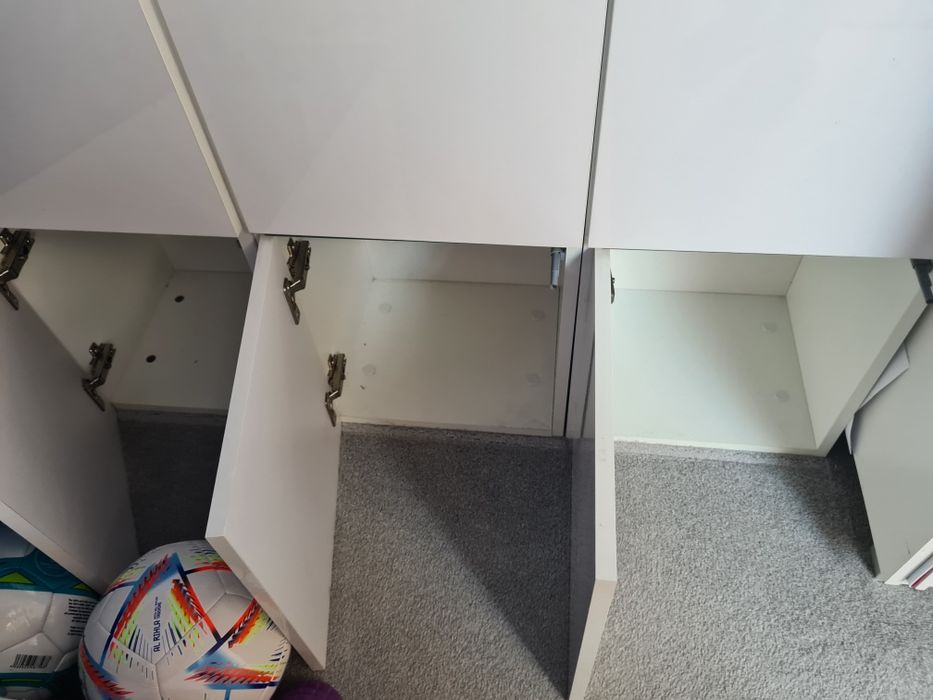 Szafki wiszące biały połysk 35x138