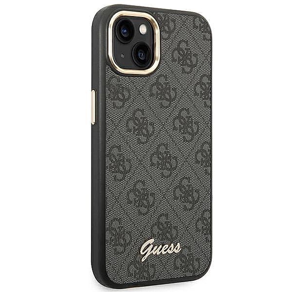 Etui Guess 4G Vintage Gold Logo na iPhone 14 Plus - czarne