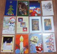 Lote de 60 postais de natal usados - CTT, Outros