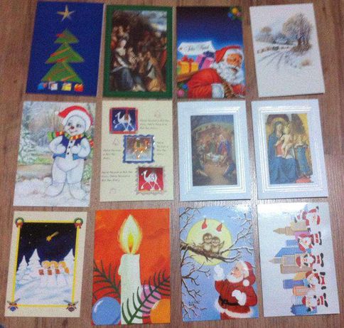 Lote de 60 postais de natal usados - CTT, Outros