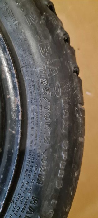 Продам запаску (докатка) 4*100 ет 54,1 Шина 125/70 R15