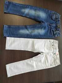Spodnie jeansowe srebrne szare cool club smyk 92