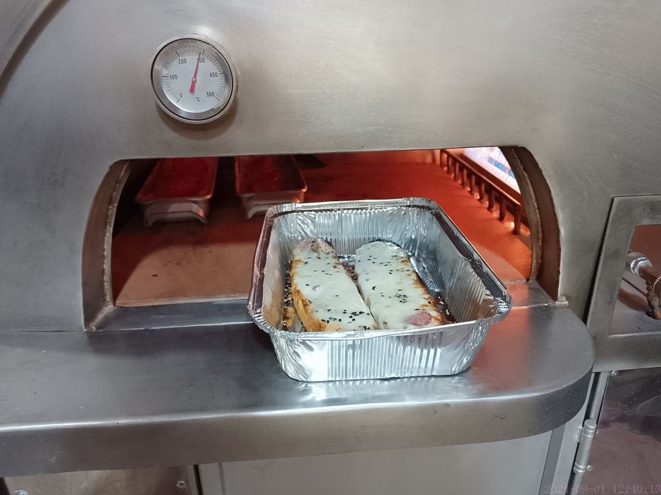 Печка подовая, печь  для пиццы, с конвекционной духовкой газ-электро