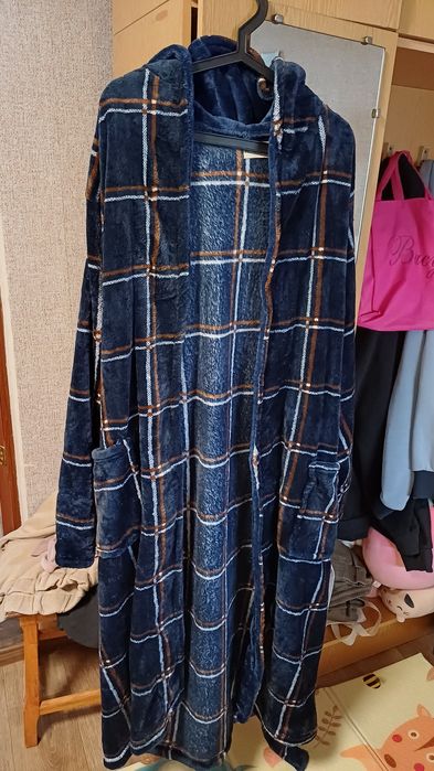 Халат чоловічий плюшевий