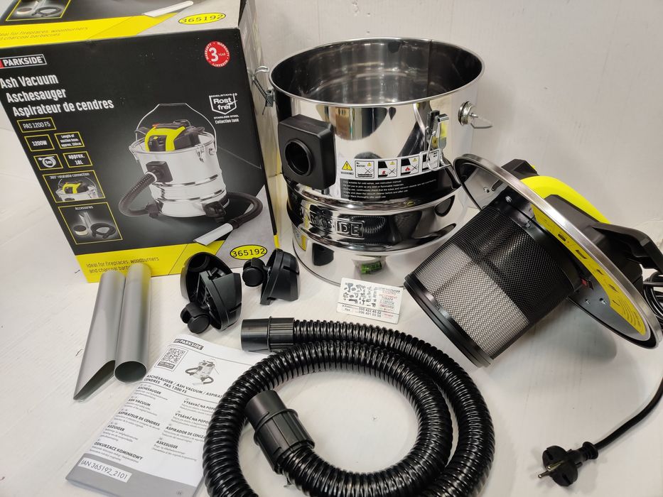 Пылесос для каминов с Германии Parkside PAS 1200/золы/печей/пилосос