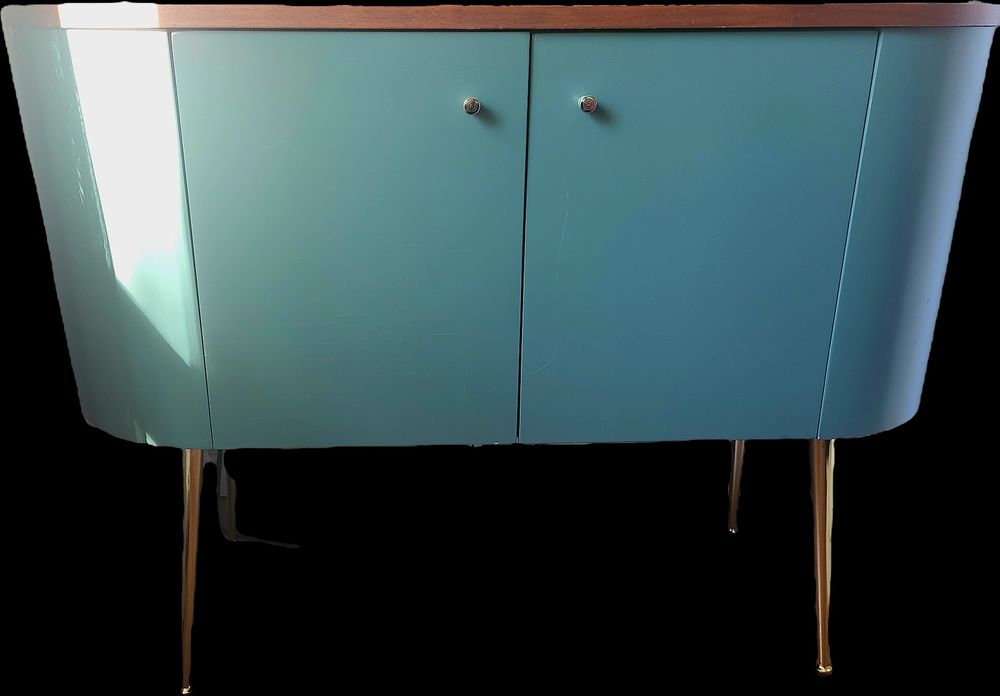 Aparador/ móvel laredoute esverdeado com pés dourados