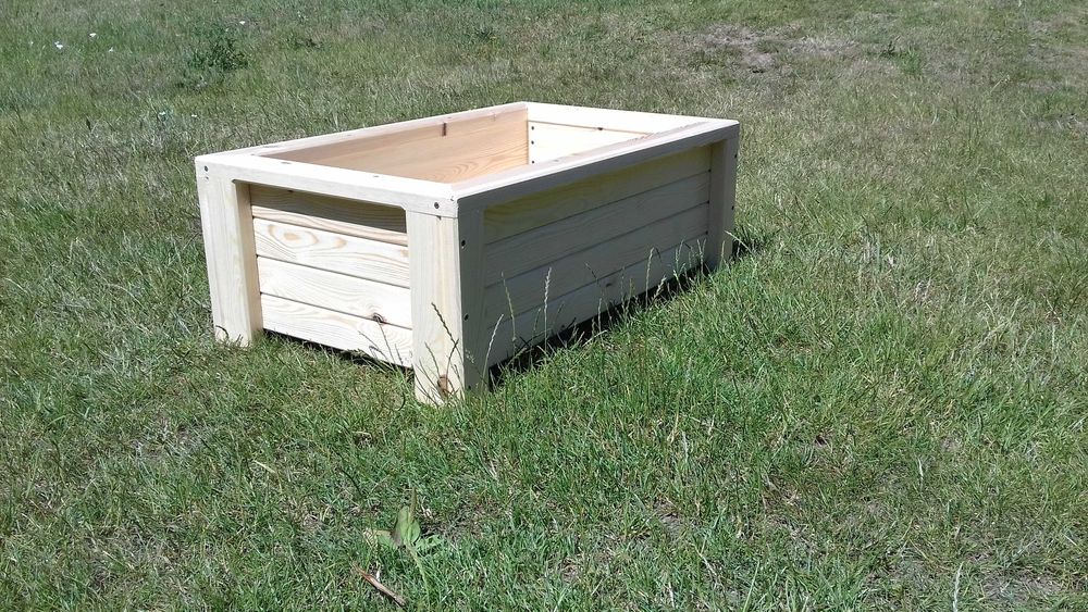 Donica ogrodowa drewniana solidna naturalna eko