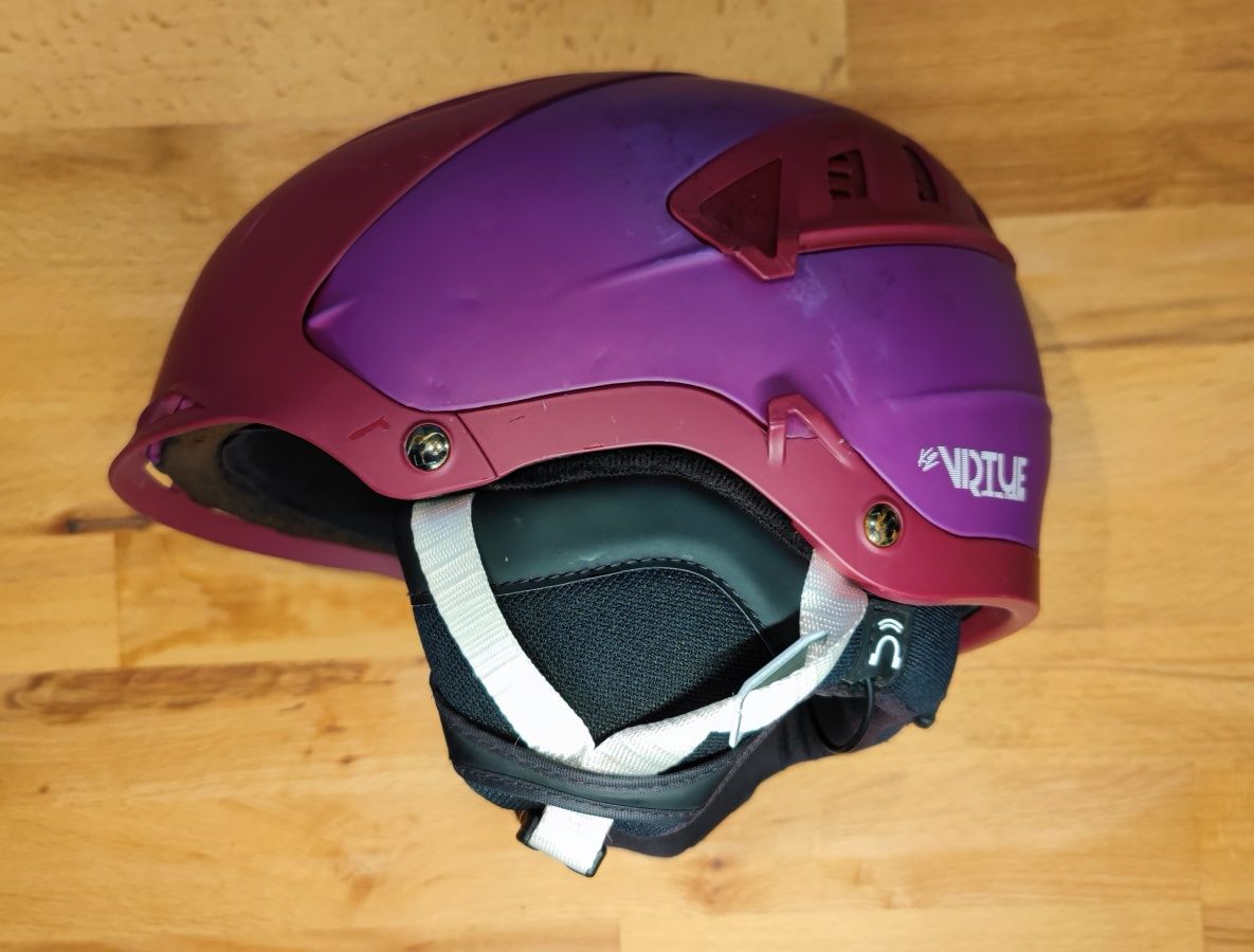 Kask K2 Virtue, ze słuchawkami, 55-59 cm