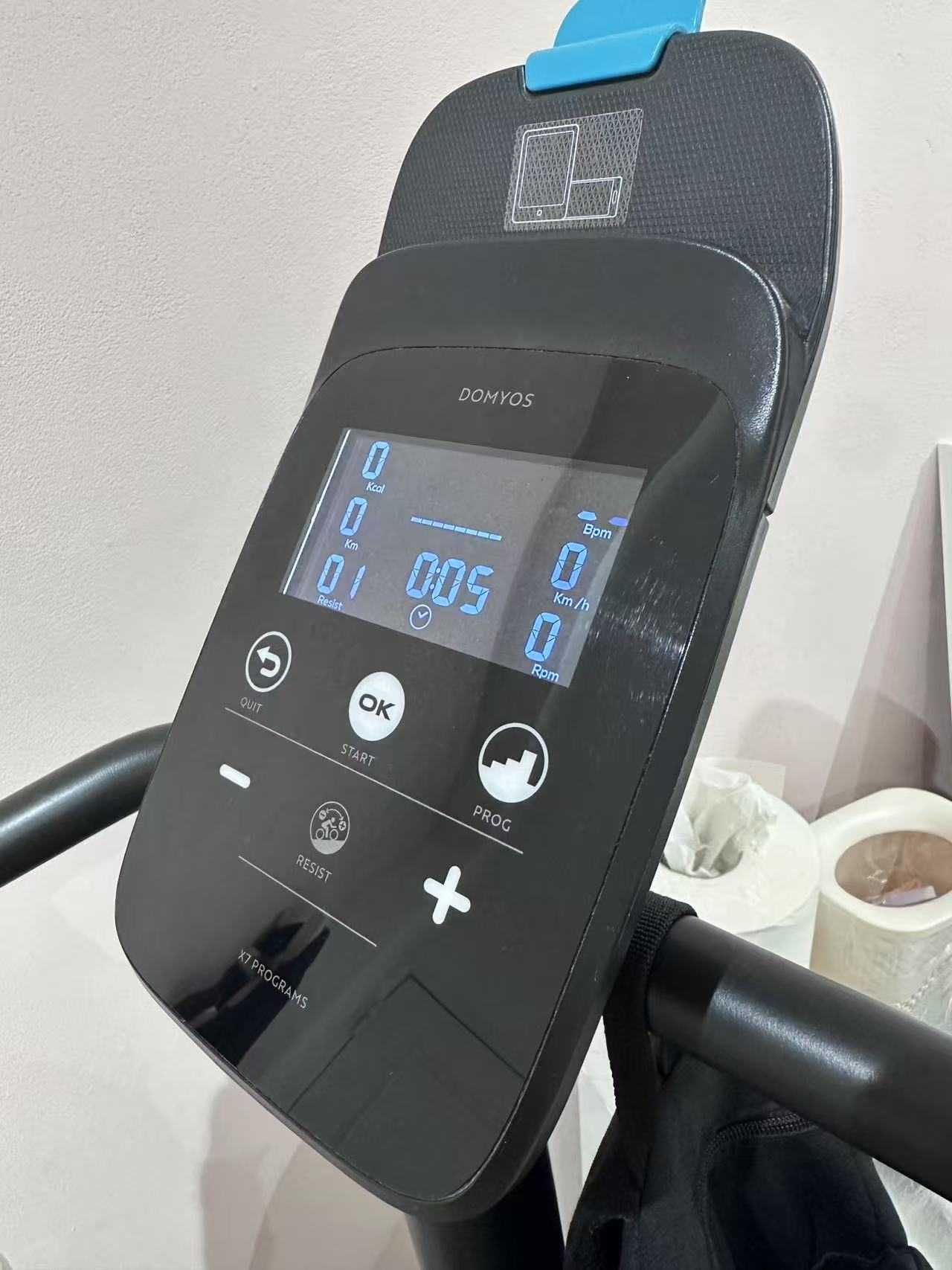 Bicicleta estática DOMYOS 140