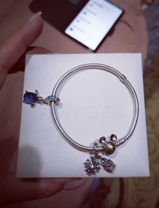 Срібний браслет Pandora Disney Minnie Mouse  18 см