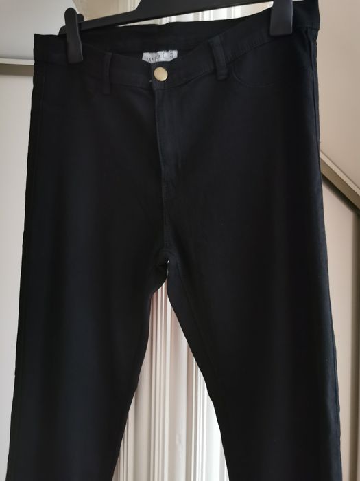 HIT! Czarne Spodnie Skinny Rozmiar 44 (Janina) - Nigdy Nie Noszone!