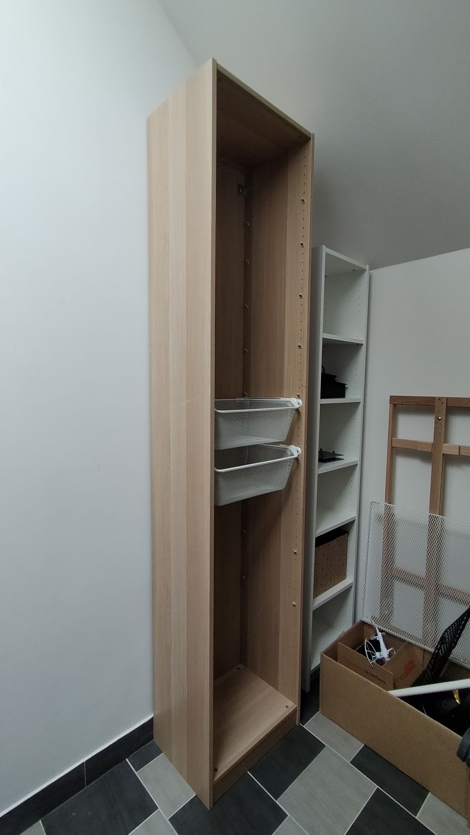 Szafa PAX IKEA 50x35x236 jasny dąb lustro