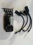 Karta graficzna nvidia T600 4 monitory mini hdmi adapter zestaw