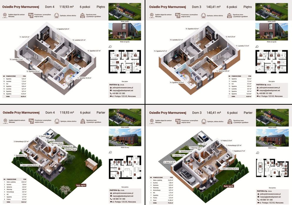 Wyjątkowe domy z pełnym piętrem w Jabłonnie! Osiedle Przy Marmurowej