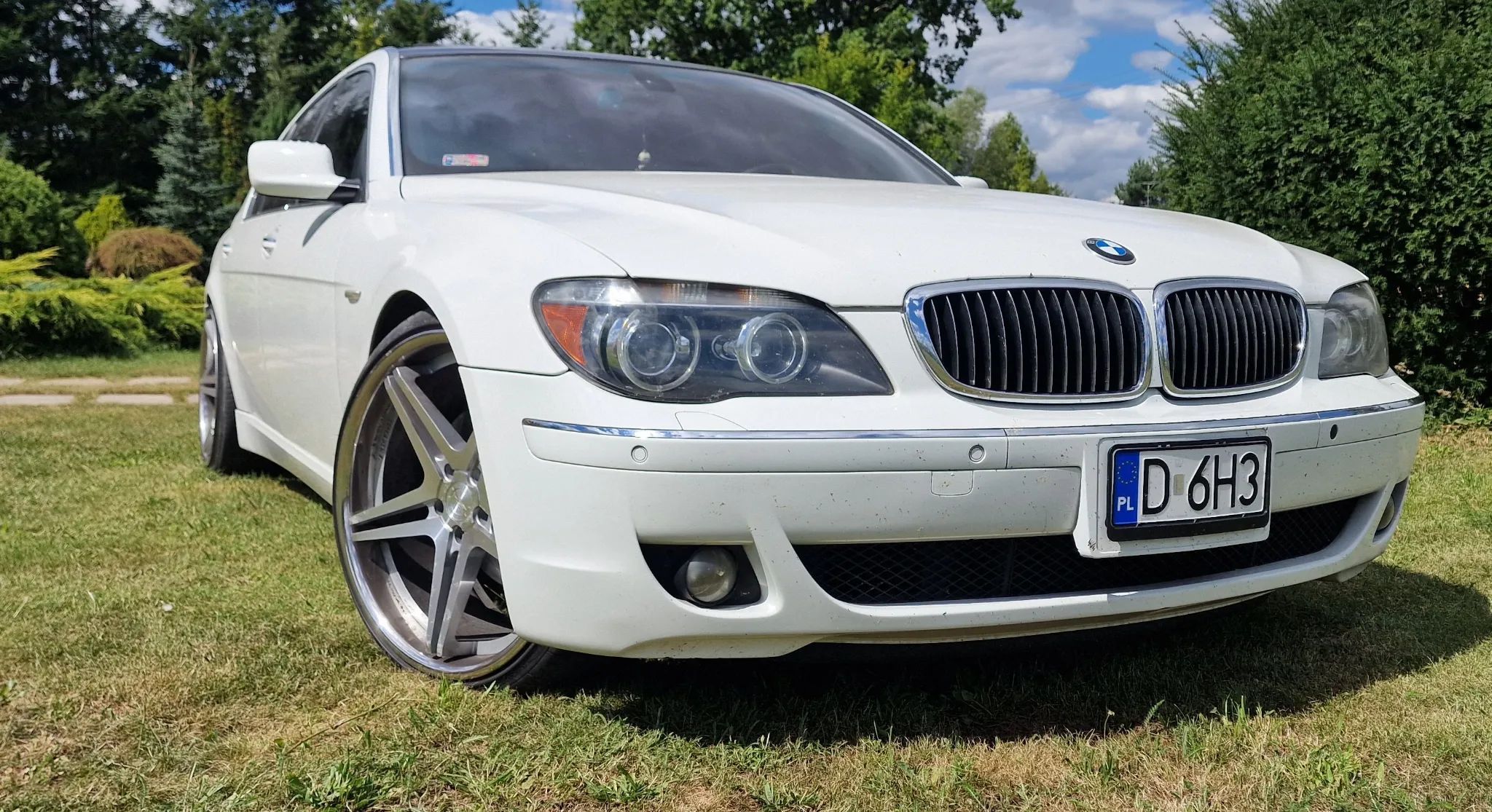 BMW Seria 7 BMW 750 Li (e66) 2006 alpinweiss 22" rant, dociągi, rolety