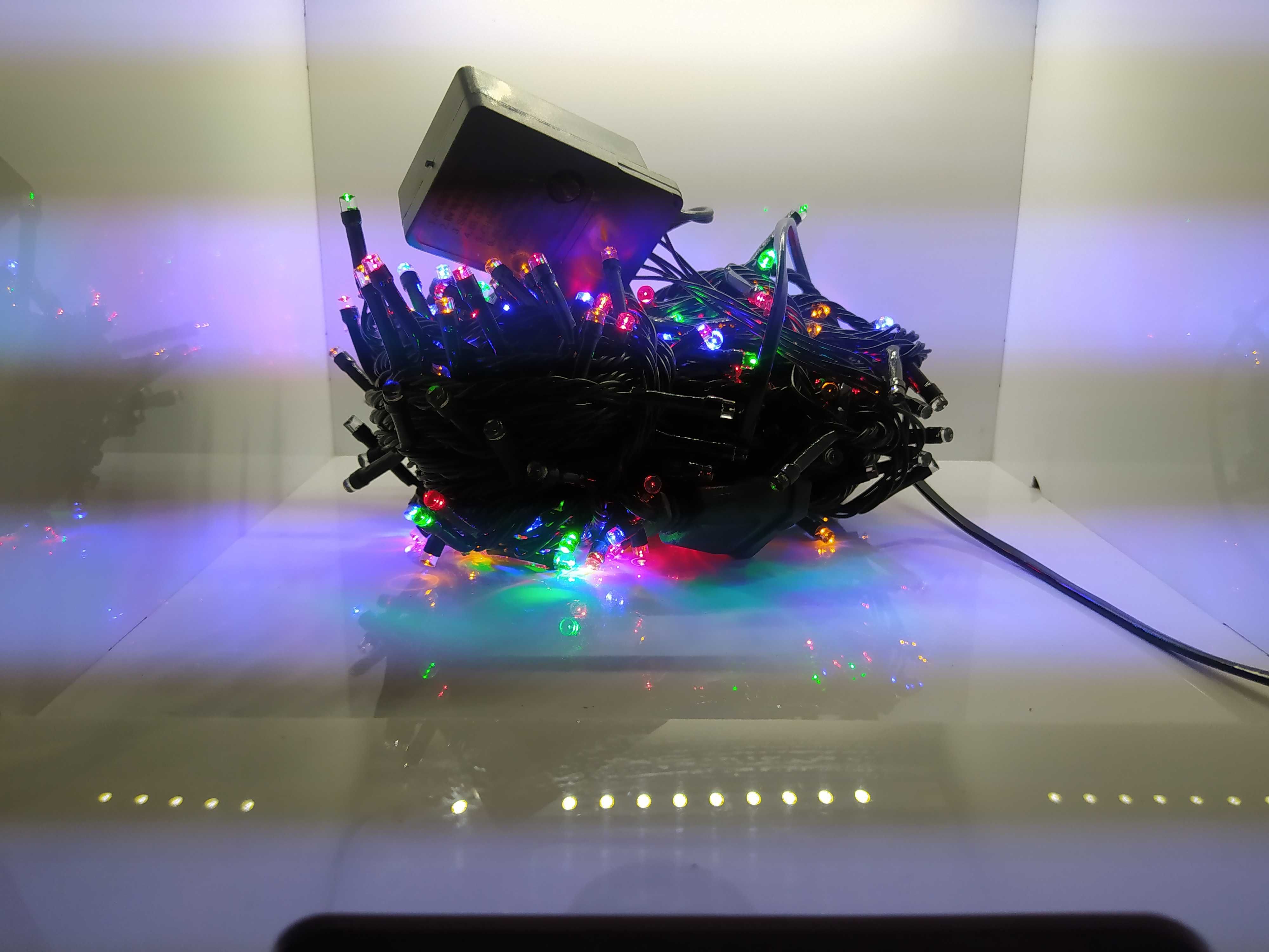 Lampki choinkowe 100 led multikolor 7 metrów długie promocja kolorowe
