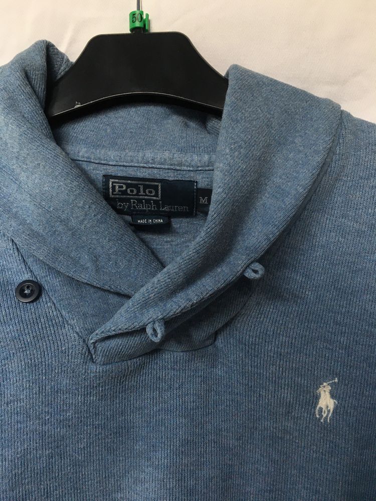 Niebieski sweter POLO