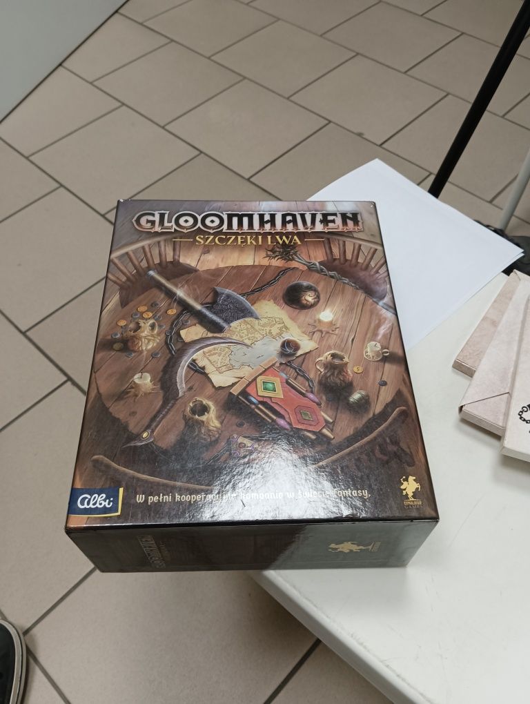 Gloomhaven szczęki lwa + insert drewniany + naklejki