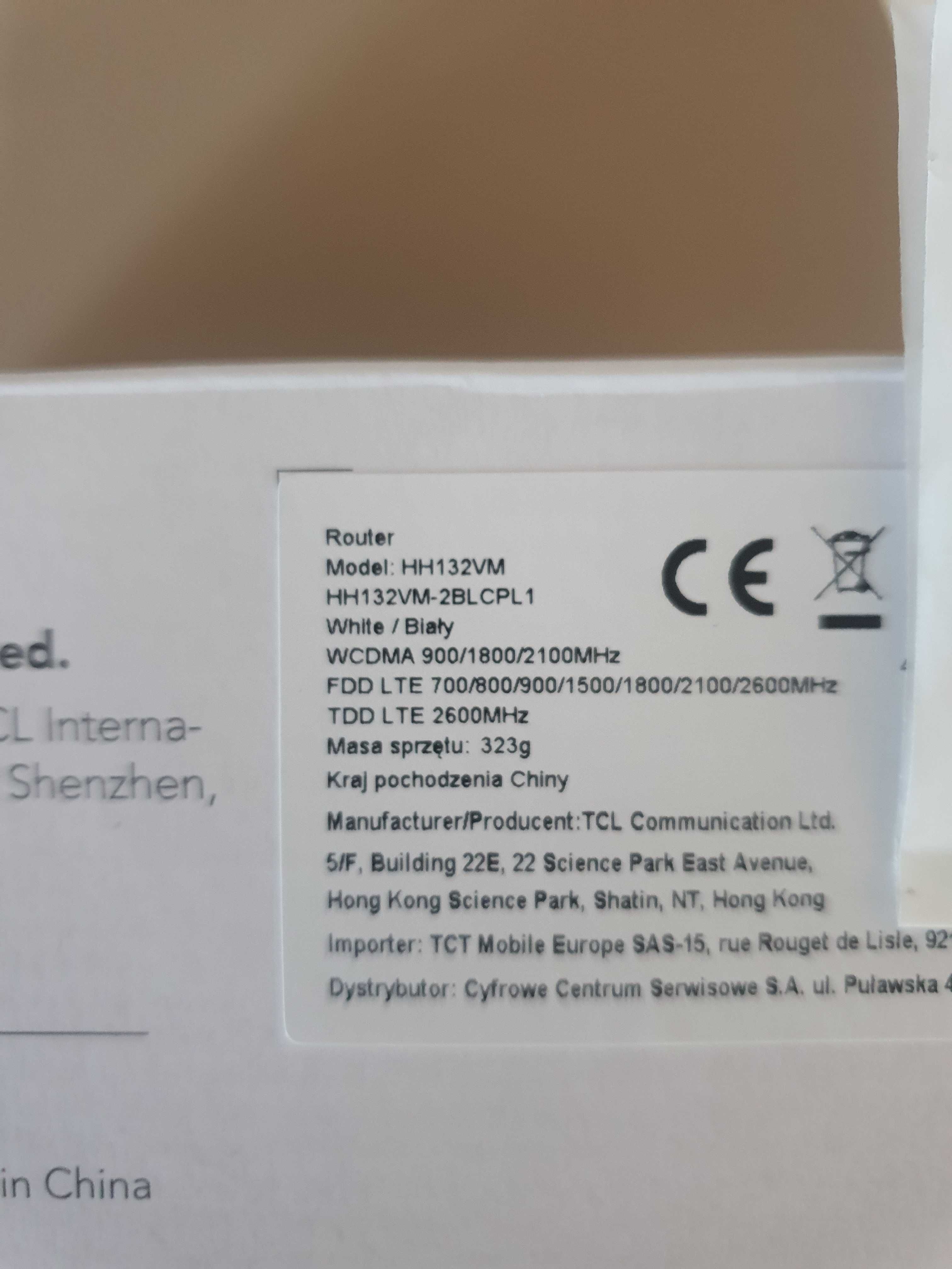 Router TCL LINKHUB LTE CAT13 Home Station HH132