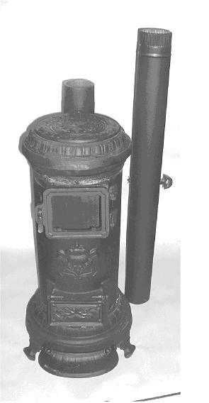 Salamandra Redonda em Ferro Fundido