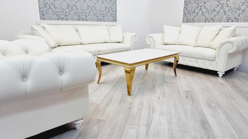 Zestaw skórzany Comfort LINE 3+2+1 wygodny chesterfield od producenta!