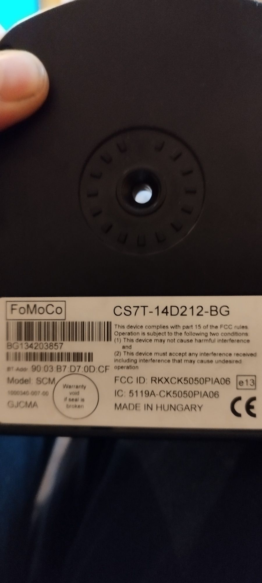 Moduł Bluetooth ford cs7t 14d212 bgt