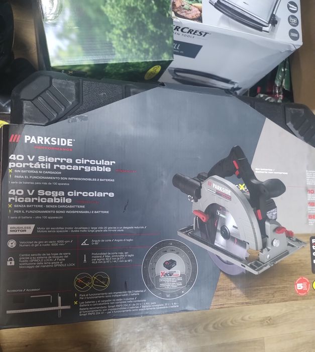 Акумуляторна дискова пилка Parkside  Performance 40 V