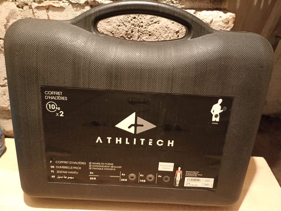 Hantle w walizce 2x10 kg