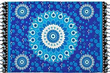 Pareo Mandala Olho Grego Azul