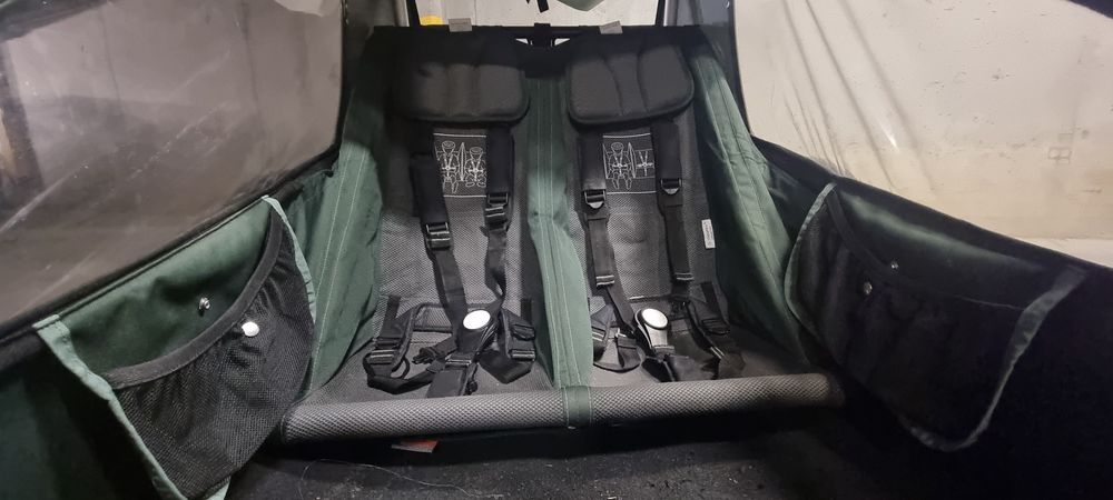Rewelacyjna przyczepka rowerowa Croozer Vaaya 2 jungle (2 os) stan bdb