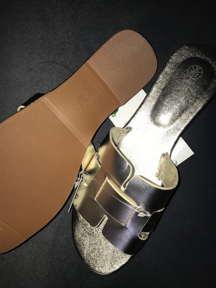 Nowe klapki skorzane 39
